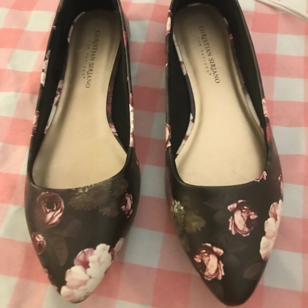 Floral Christian Siriano for Payless flats size 9W
